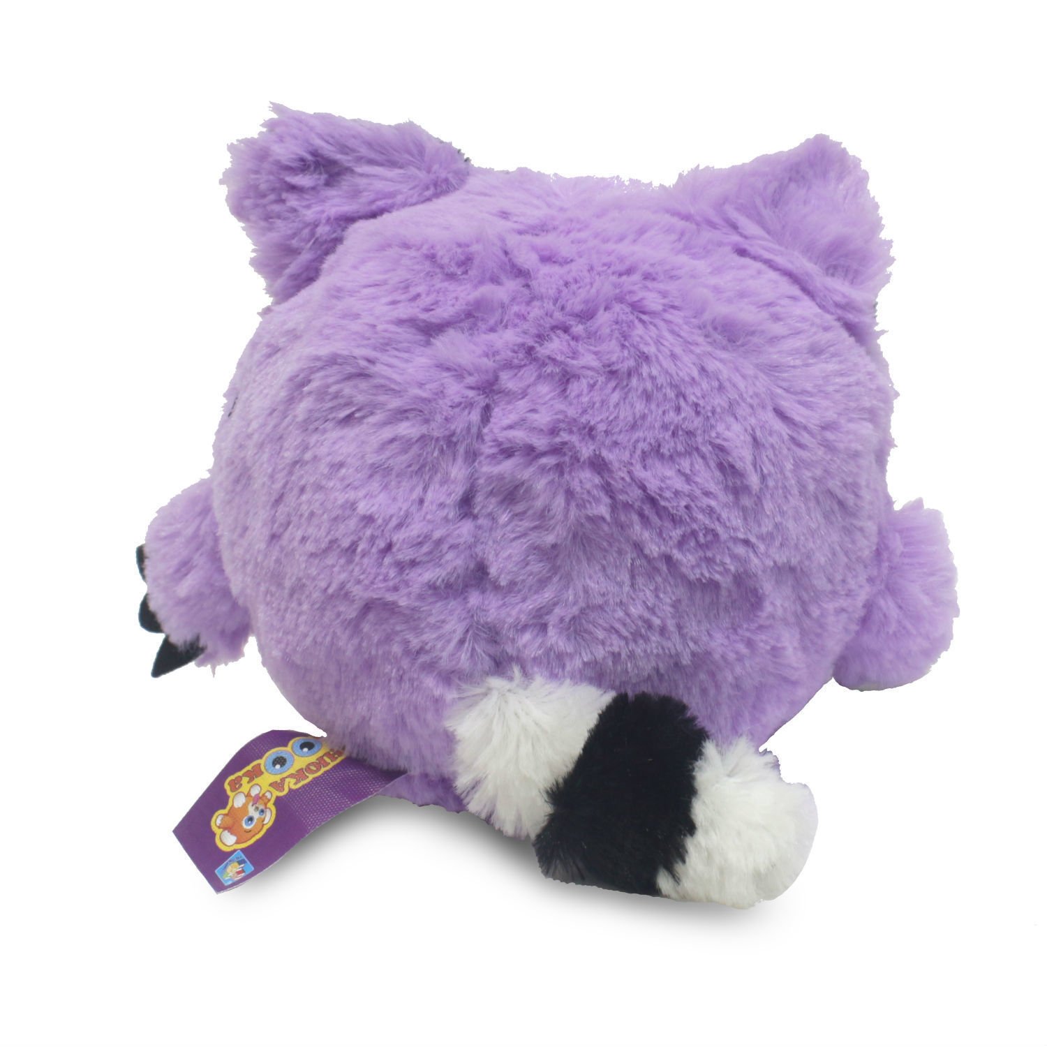 Мягкая игрушка из серии Дразнюка-Zoo – Фиолетовый енот, показывает язык, 13 см.  